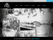 Tablet Screenshot of eljefetequila.com